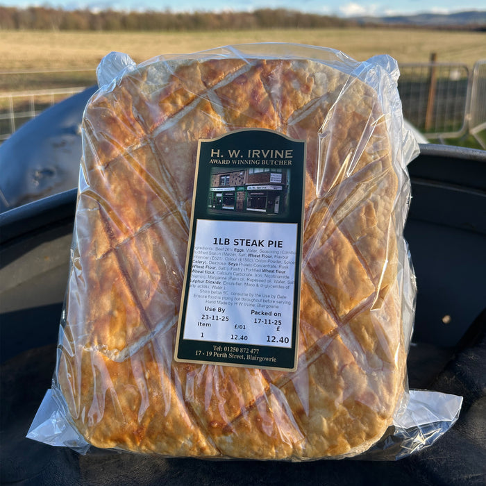 Irvine's Butchers Steak Pie