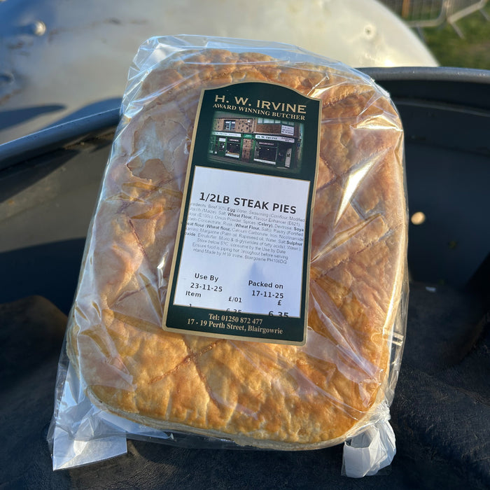 Irvine's Butchers Steak Pie