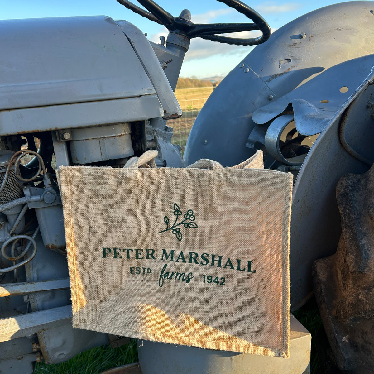 Peter Marshall Farms Jute Tote Bag